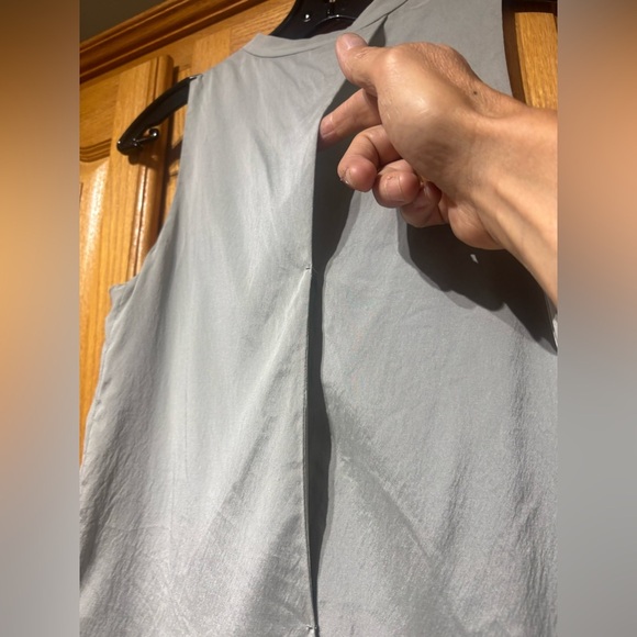 Alexander Wang Gray Wrap Silk Tank Top Sleeveless Women's XS EUC - Picture 7 of 7